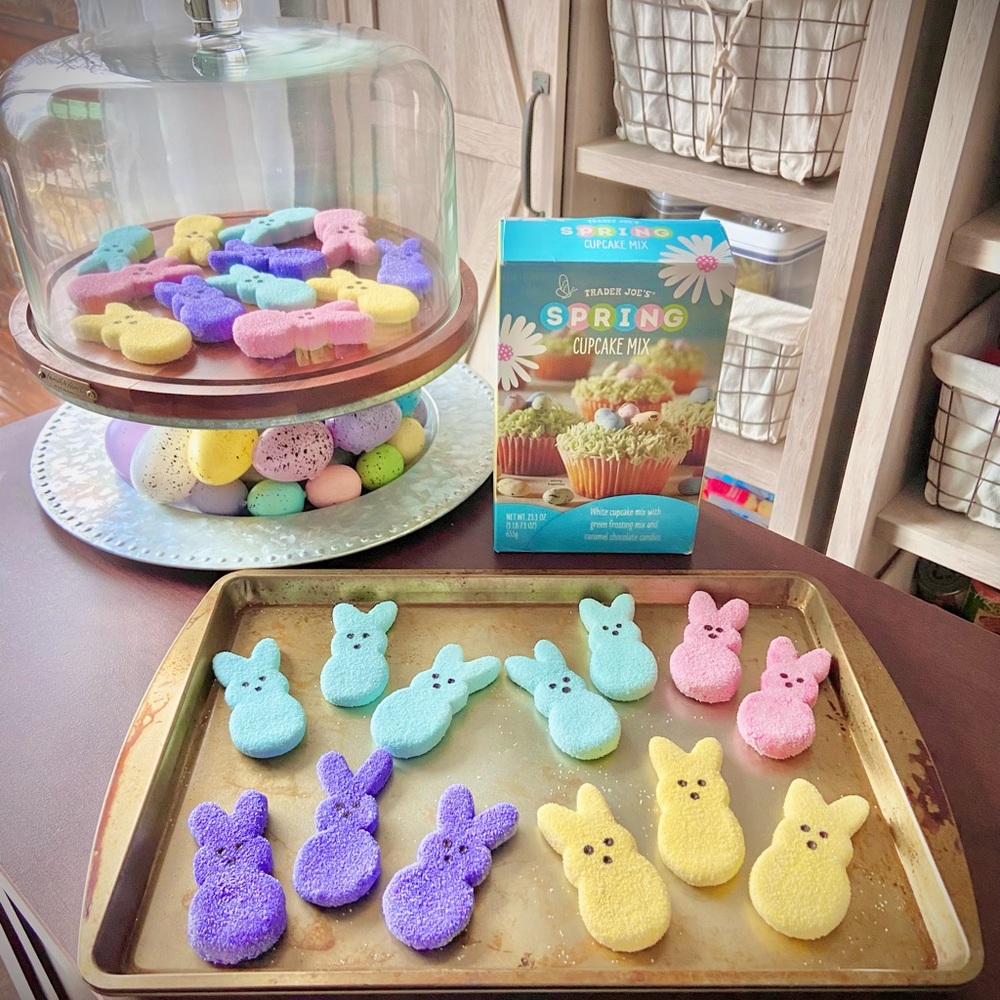 Fake Peeps Easter Bunnies for Spring Faux Candy Decor